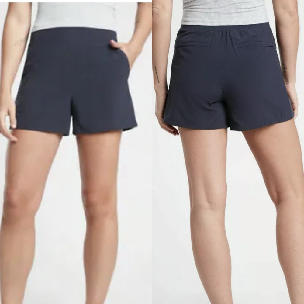 ATHLETA Brooklyn Short Lightweight Travel | Navy #980393 Size 10